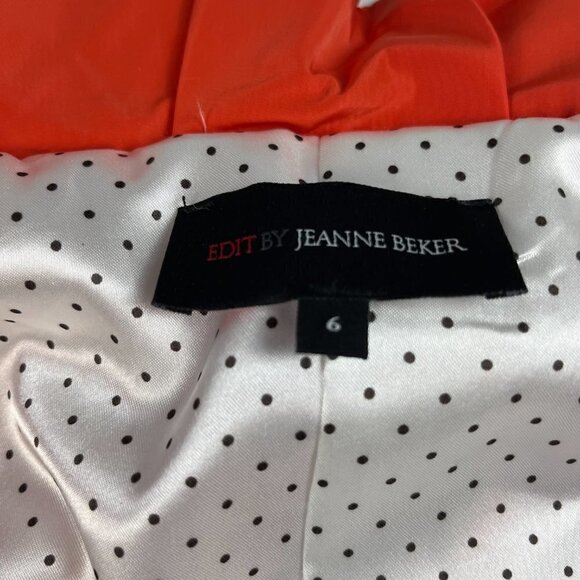 Edit by Jeanne Beker jacket windbreaker red size 6 - Picture 5 of 9